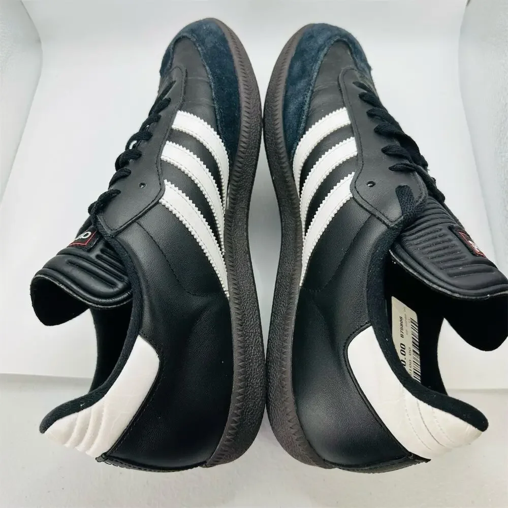 adidas Samba Classic Men's Sneakers Black/White Size 12.5 Low Top Lace-Up
